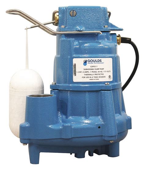 Goulds Water Technology 1 2 Vertical Float Submersible Sump Pump 462d17 Gsp0511 Grainger