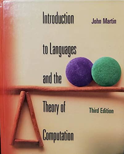 Introduction To Languages And The Theory Of Computation Martin John