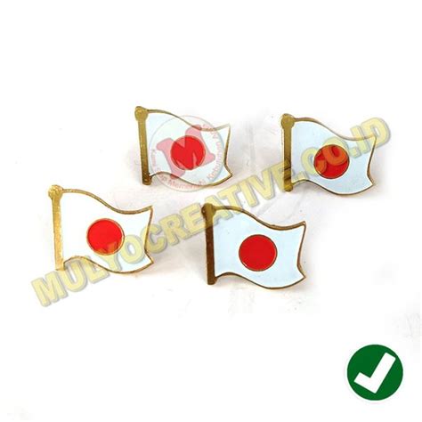 Jual Pin Bros Bendera Negara Jepang Flag Pin Jepang Bahan Logam