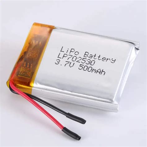 3 7V LiPoly Battery LP702530 500mAh