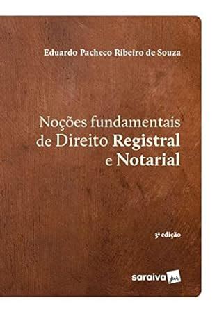 No Es Fundamentais De Direito Registral E Notarial Amazon Br