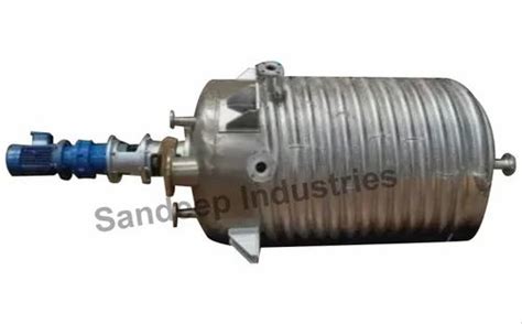 Semi Automatic Stainless Steel Reaction Vessel Max Design Pressure