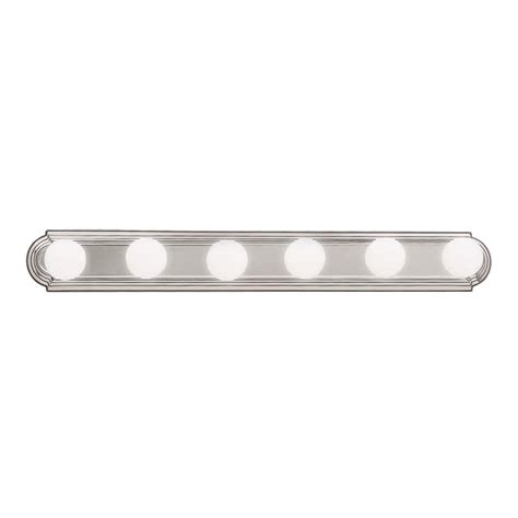 Shop Kichler 6-Light 36-in Brushed Nickel Vanity Light Bar at Lowes.com