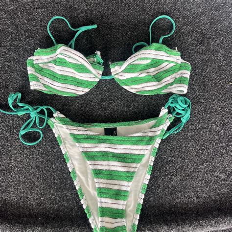Mala Dunne Triangl Bikini Set Top S Bottoms Depop
