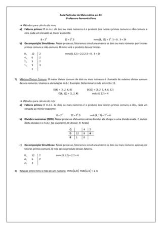 Múltiplos e divisores PDF