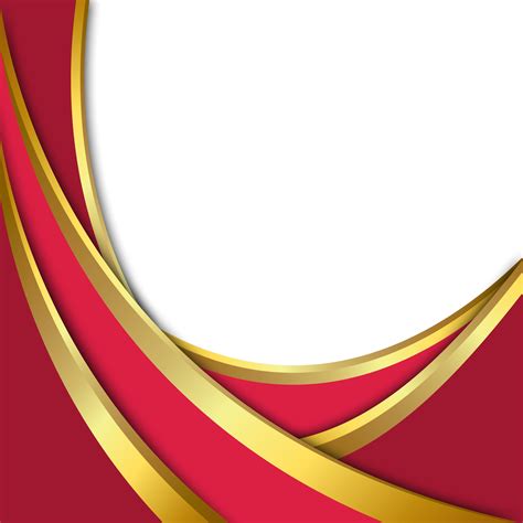 Transparent Luxury Elegant Red Gold Border Frame Background 28755033 Png