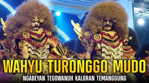 WAHYU TURONGGO MUDO WTM NGABEAN TEGOWANUH LIVE GENDUNGAN KEMLOKO