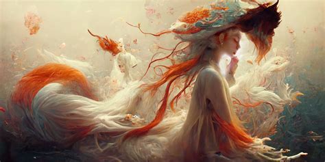 Fantasy Art Women Beautiful Fantasy Art Consciousness Art Fox Spirit