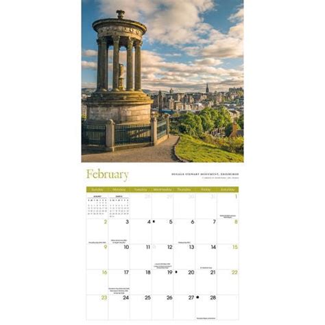 Calendar Club 2025 Scotland Wall Calendar