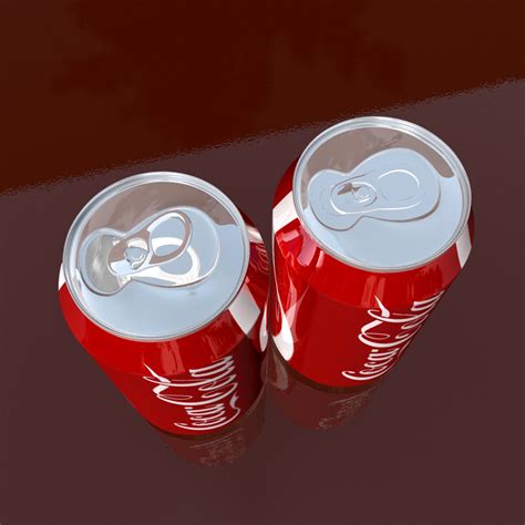 Open Coke Cans 3d Model