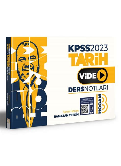 Benim Hocam 2023 KPSS Tarih Video Ders Notları