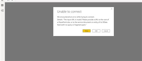 Solved Sharepoint Connection Error Microsoft Fabric Community