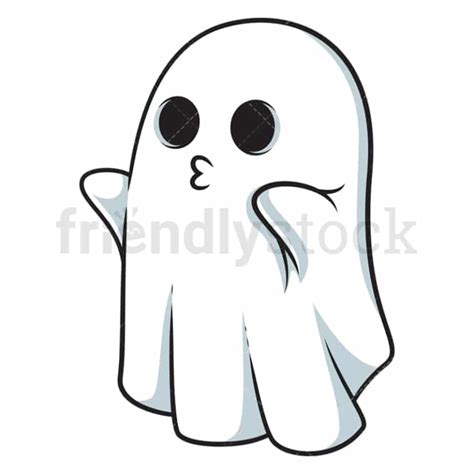 Flying Sheet Ghost Cartoon Clipart Vector Friendlystock