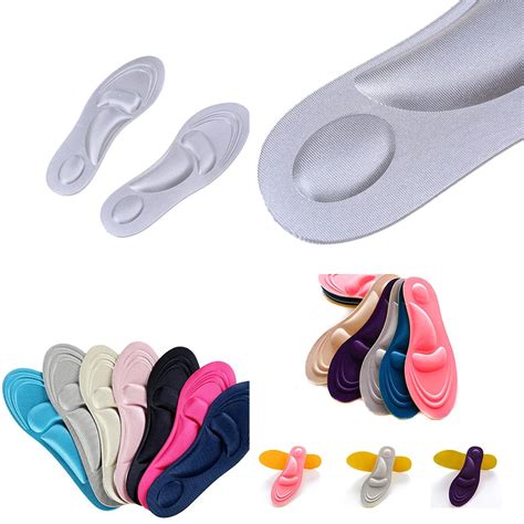 Pair D Sport Sponge Soft Insole High Heel Shoe Pad Pain Relief Insert