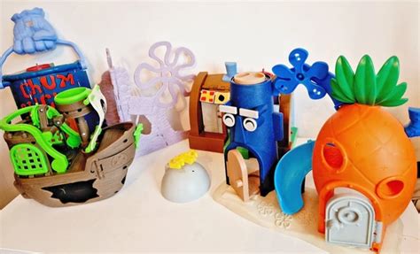 IMAGINEXT SPONGEBOB SQUAREPANTS Krusty Krab Chum Bucket Bikini Bottoms Playset PicClick UK