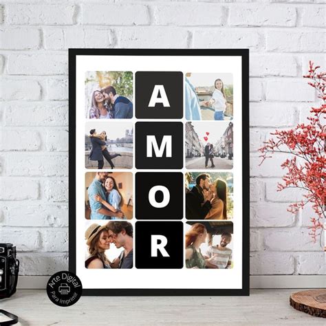 Arte Digital Quadro Personalizado Aniversário De Namoro Foto Quadro