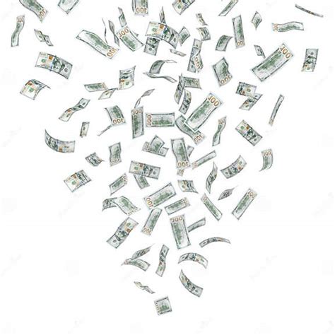 3d Rendering Falling On Top Dollar Stock Illustration Illustration Of