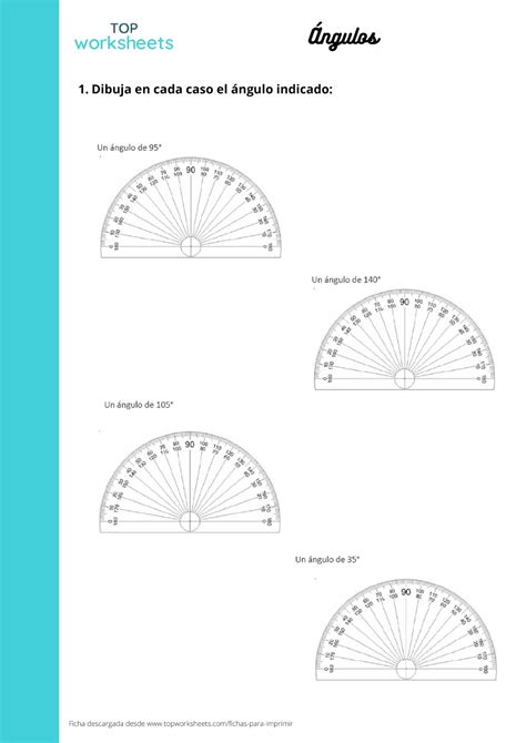 Dibuja Los Ngulos Printable Worksheet Topworksheets The Best