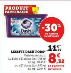 Anti Crise Fr Lessive Dash Pods Chez Hyper U Lessive