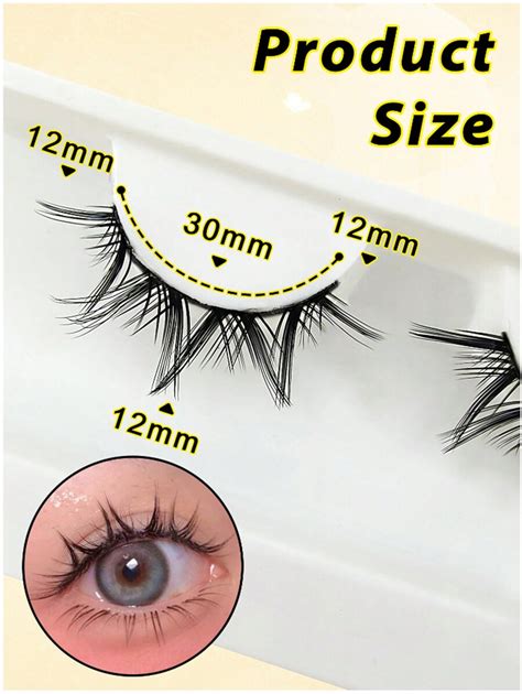 7 Pairs Wiapy Faux Mink Lashes Wet Manga Lashes Look Japanese Style