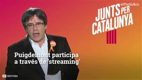 La campaña virtual de Puigdemont desde Bruselas