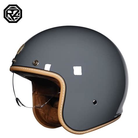 Casque De Moto Universel Avec Visi Re Visage Ouvert R Tro Protection