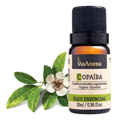 Óleo Essencial De Copaíba 100 Puro 10ml Via Aroma Parcelamento sem