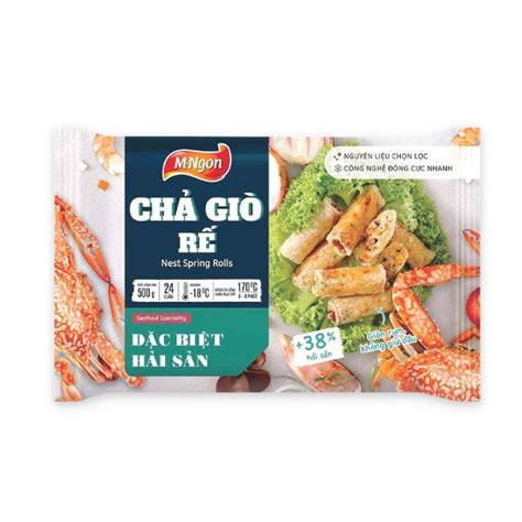 Chả giò rế đặc biệt hải sản M Ngon gói 500g