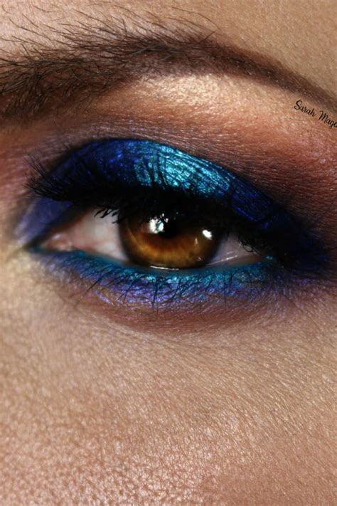 Metallic Blue Eye Makeup