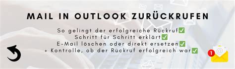 Outlook Mail Zur Ckrufen