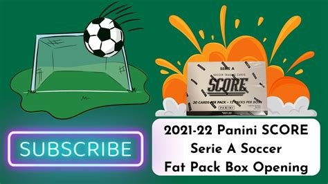 Panini Score Serie A Soccer Fat Pack Box Opening Unexpected