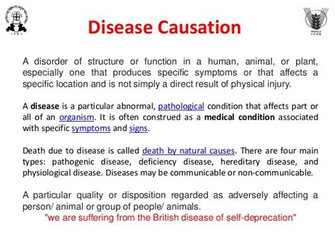 Theories Of Disease Causation