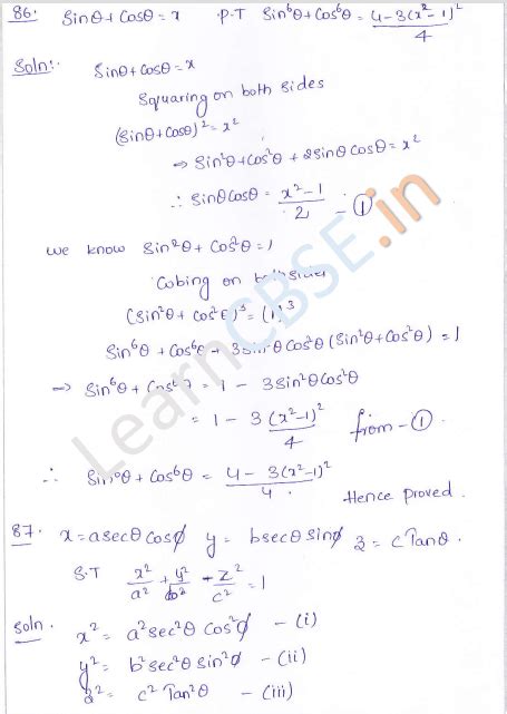 Rd Sharma Class 10 Solutions Chapter 6 Trigonometric Identities Artofit