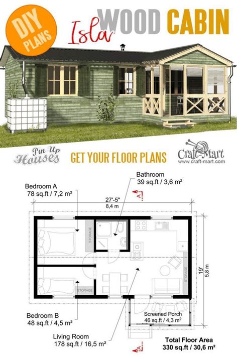 Cabin with Screened Porch Plans