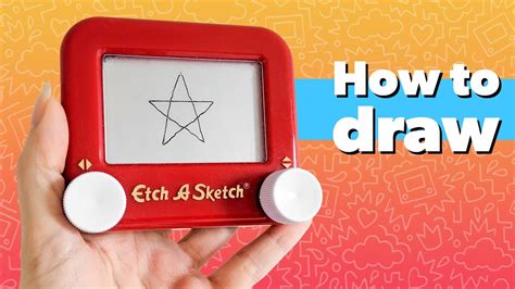 How To Draw A Star On An Etch A Sketch Etch A Sketch Drawing Tutorial