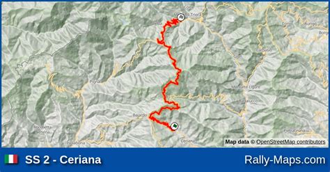 Karte Wp Ceriana Rallye Sanremo Rallye D Italia Wrc