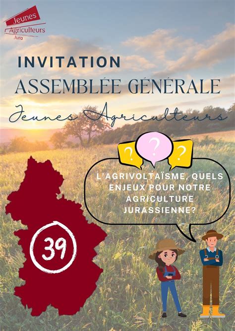 Assemblée générale des JA Jeunes agriculteurs du Jura