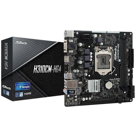 Placa Mae Micro Atx Asrock Intel H Cm Hg Lga A E A Gen Vga