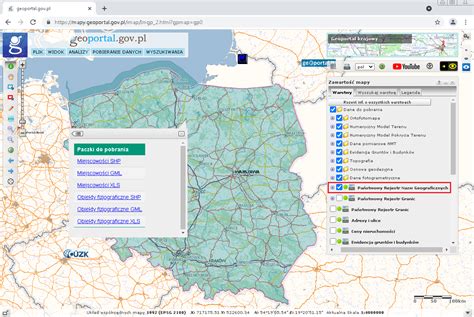 Aktualizacja Pa Stwowego Rejestru Nazw Geograficznych Prng G Wny