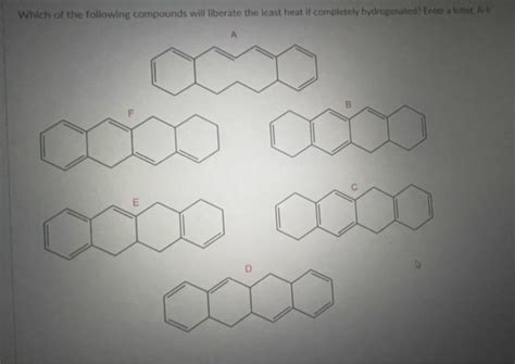 Solved Which Of The Following Compounds Will Liberate The