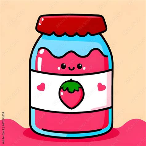 Cute Kawaii Jar Ai Jar Digital Art Jar Ai Generative Ai Generative Cute Kawaii Illustration