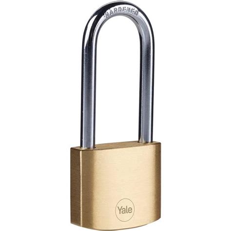 Yale Y110B 30 147 1 Cadenas laiton 30 mm anse acier cémenté longue L