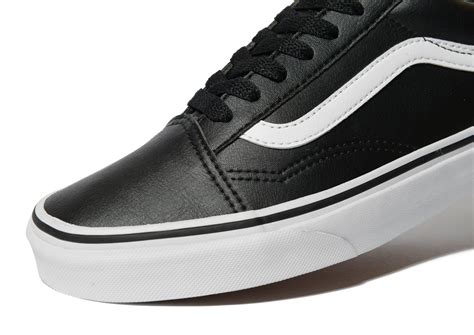 Vans Old Skool Leather in Black - Lyst