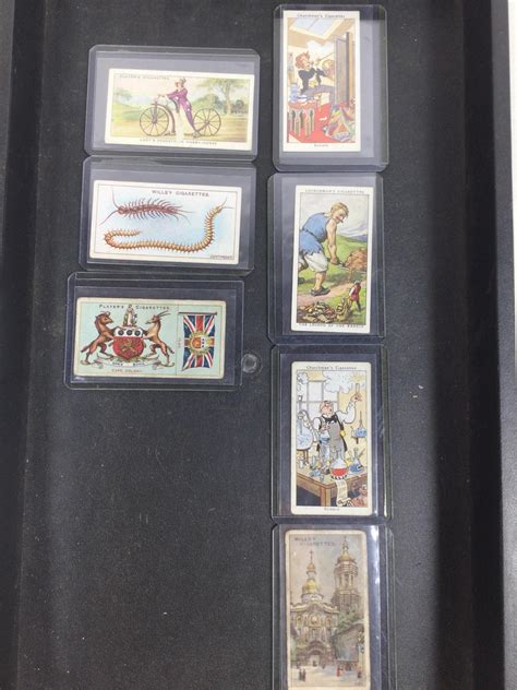 Lot - (7pc) Antique Cigarette/ Tobacco Cards