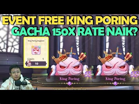 EVENT GRATIS KING PORING HERO BARU RILIS GACHA 150X RATE NAIK