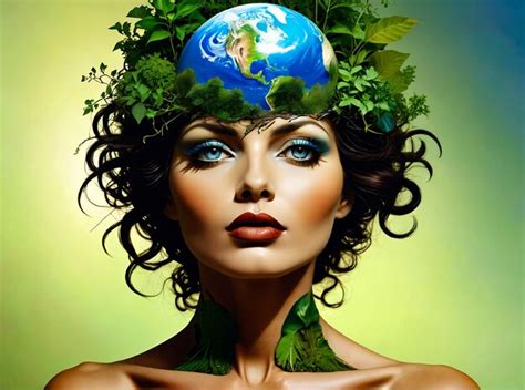 Premium Photo Mother Earth Day Concept Artistic Image Of Mother Earth