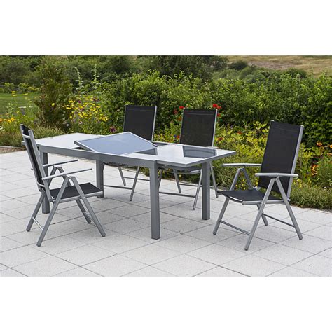 Gartenm Bel Set Amalfi Tlg Ausziehtisch Cm U Klappsessel