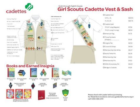 Girl Scouts Cadette Vest & Sash - Girl Scouts - Dakota Horizons