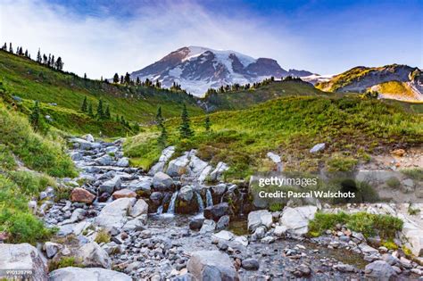 Myrtle Falls View On Mt Rainier High Res Stock Photo Getty Images