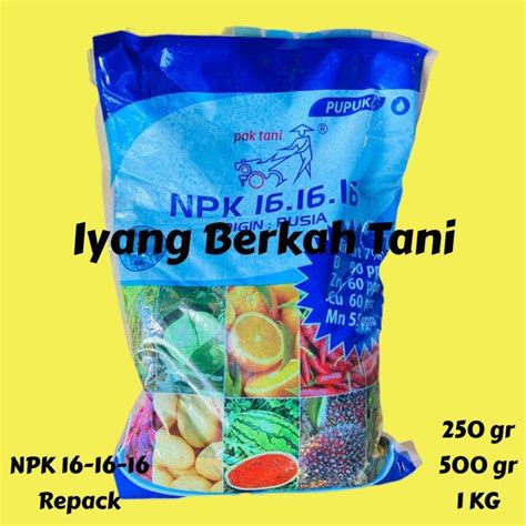 Pupuk Npk Pak Tani Origin Rusia Kemasan Repack Kg Lazada